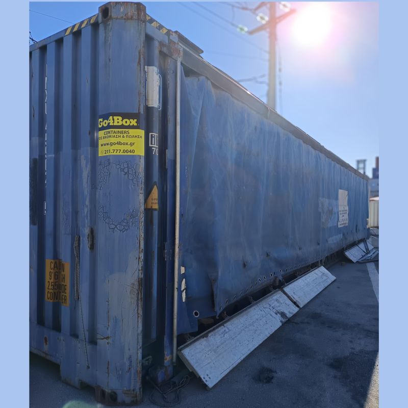 Κοντεινερ θαλάσσης 12m ανοιχτής πλευράς θαλάσσης μεταχειρισμένα