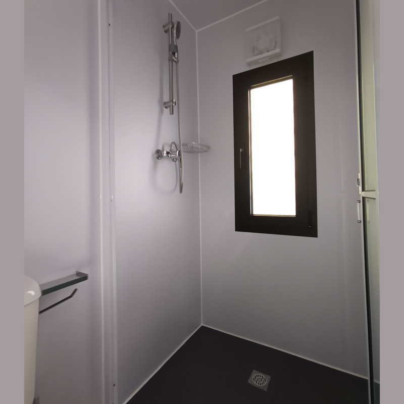Κοντέινερ Οικίσκος με WC, Shower & Κουζινάκι (12m x 2.5)