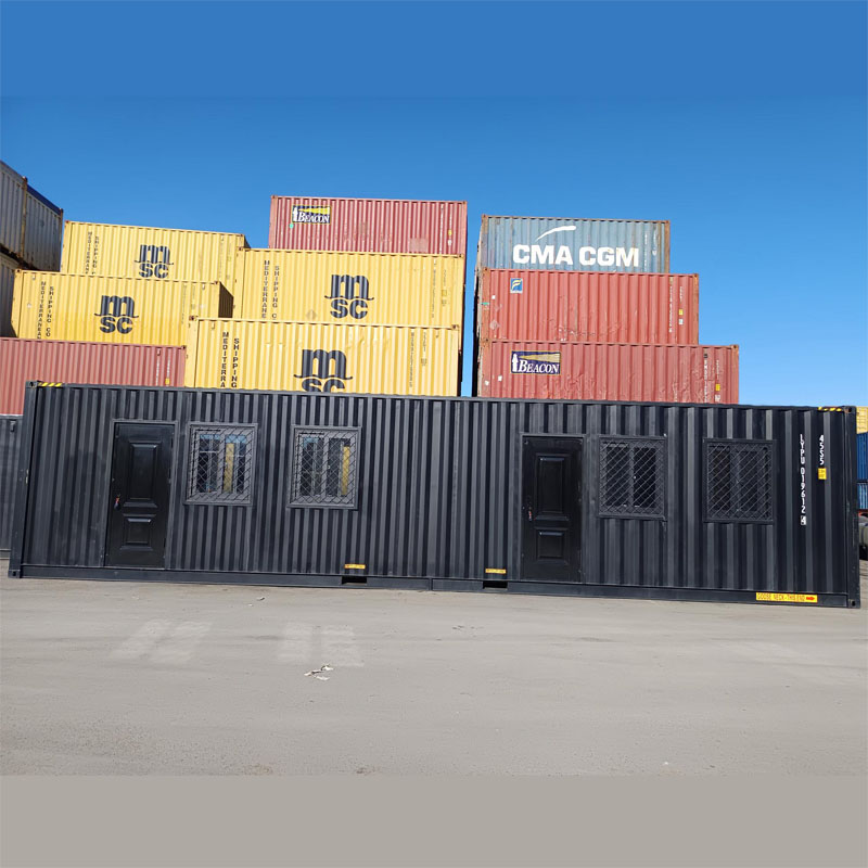 Κοντέινερ Οικίσκος με WC, Shower & Κουζινάκι (12m x 2.5)