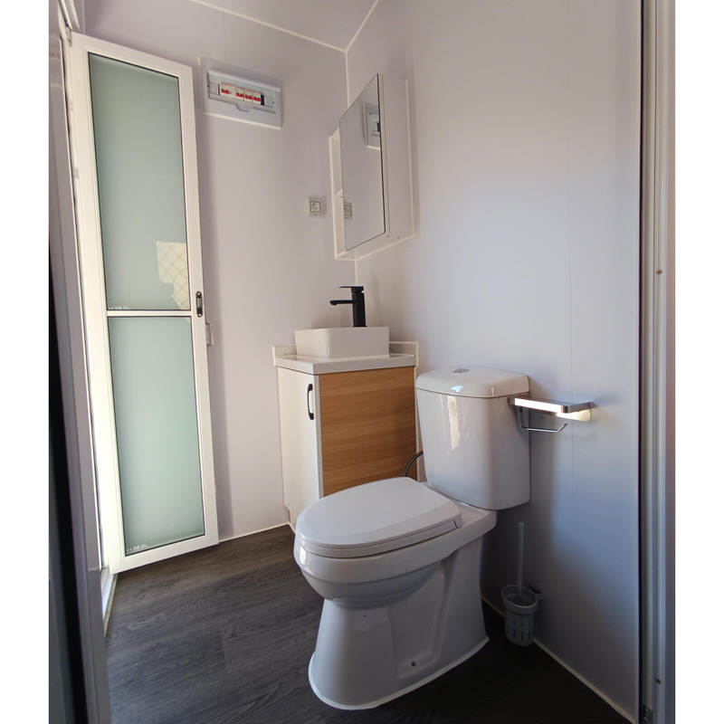 Κοντέινερ Οικίσκος με WC, Shower & Κουζινάκι (12m x 2.5)